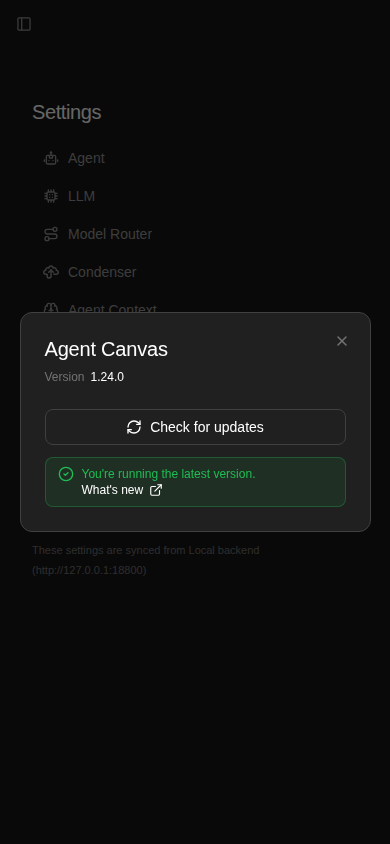 After: the update dialog fits within the phone viewport with margins, a complete title and a visible Close button.